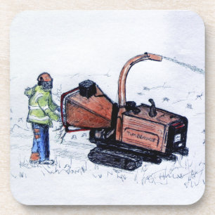 Timberwolf wood chipper coaster