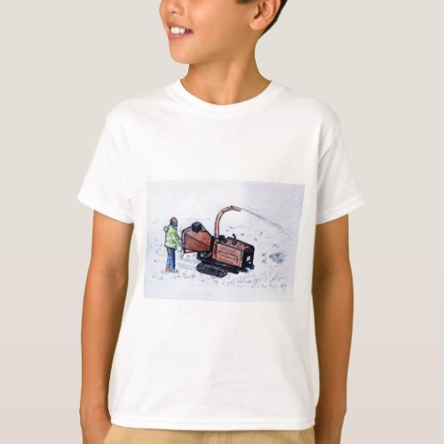 Timberwolf wood chipper T_Shirt