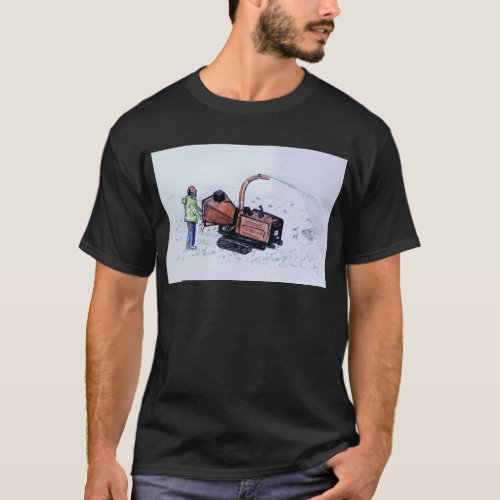 Timberwolf wood chipper T_Shirt