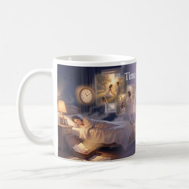 Time After Time Memory Road Romance Art Mug (Left)