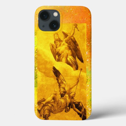 TIME AND FAME ALLEGORY Gold Yellow iPhone 13 Case