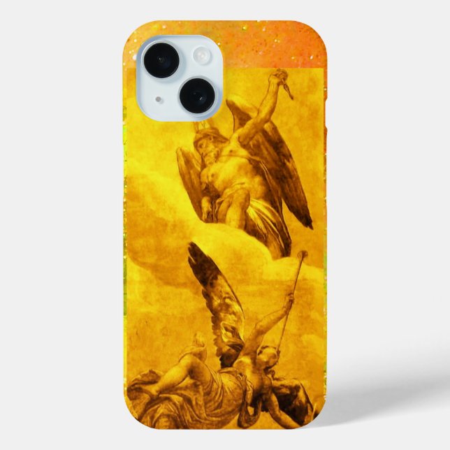 TIME AND FAME ALLEGORY Gold Yellow Case-Mate iPhone Case (Back)