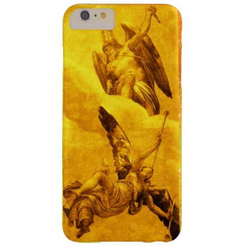 TIME AND FAME ALLEGORY  Gold Yellow Barely There iPhone 6 Plus Case