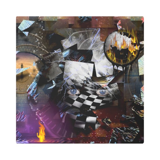 Time and imagination metal print (Front)