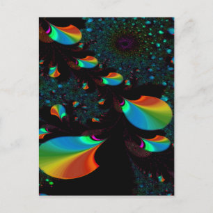 TIME AND SPACE 2 ~ ABSTRACT ART PRINT POSTCARD