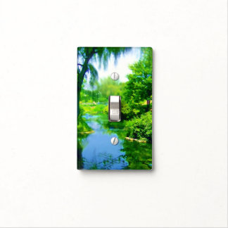 Time Away From City Park Setting Light Switch Cover