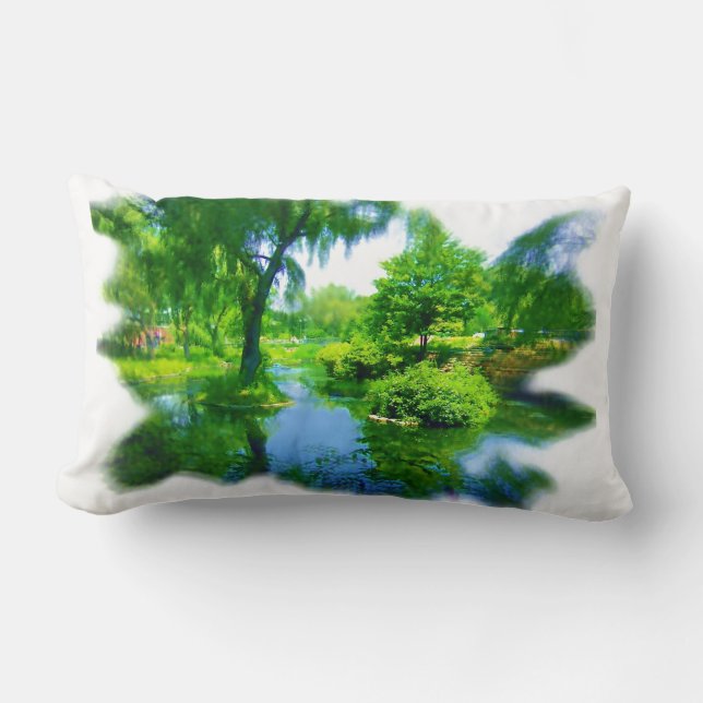 Time Away from the City Lumbar Pillow (Front)