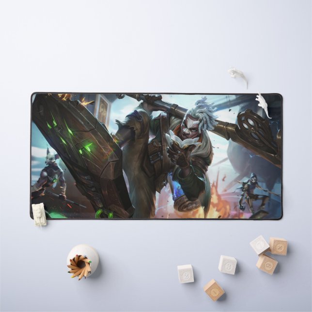 Time Bender Gaming Desk Mat | Time-Warp Genius (Kids Table)