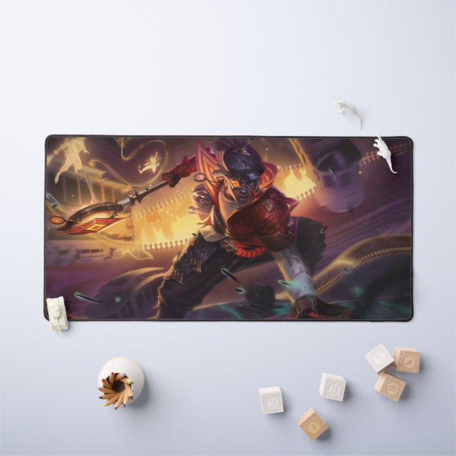 Time Bender Gaming Desk Mat | Time-Warp Genius (Kids Table)