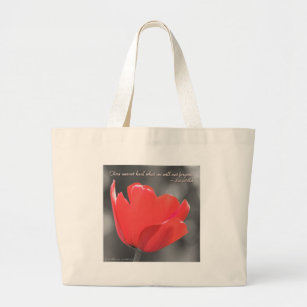 Time Cannot Heal what we... Poster Large Tote Bag