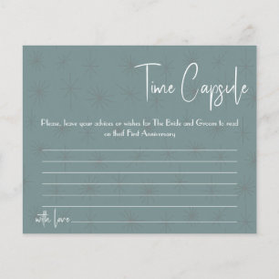 Time Capsule Advice Card Bridal Shower Flyer