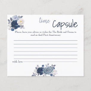 Time Capsule Advice Card Bridal Shower Flyer