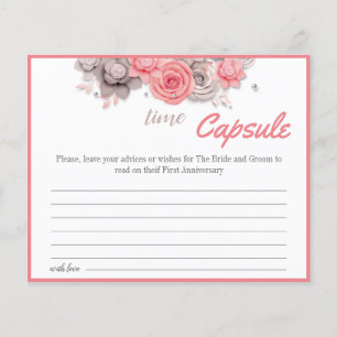 Time Capsule Advice Card Bridal Shower Flyer