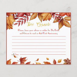 Time Capsule Advice Couple Bridal Shower Card Flye Flyer