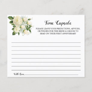 Time Capsule Advice for Couple Bridal Shower Card Flyer