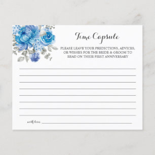 Time Capsule Advice for Couple Bridal Shower card Flyer