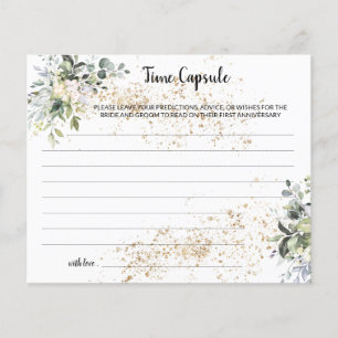 Time Capsule Advice HerbL Bridal Shower Card Flyer