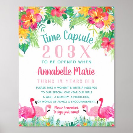 Time Capsule First Birthday Sign