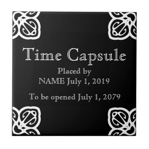 Time Capsule Plaque _ Spanish Tile