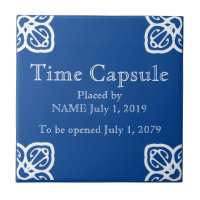 Time Capsule Plaque - Spanish Tile