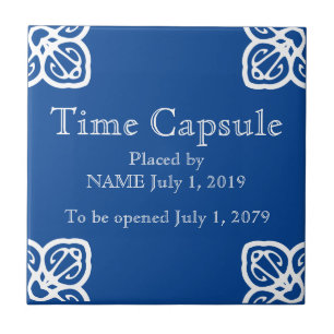 Time Capsule Plaque - Spanish Tile