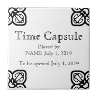 Time Capsule Plaque - Spanish Tile