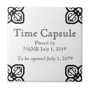 Time Capsule Plaque - Spanish Tile
