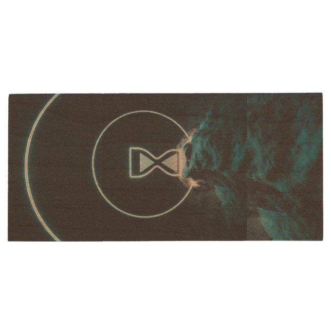 "Time Capsule" Wood Flash Drive (Back)