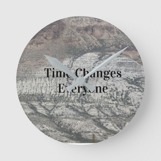 Time Changes Everyone Round Clock (Front)