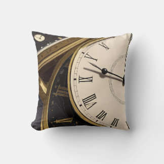 Time, clock, clock, time, pillow, pillow, deco pil throw pillow