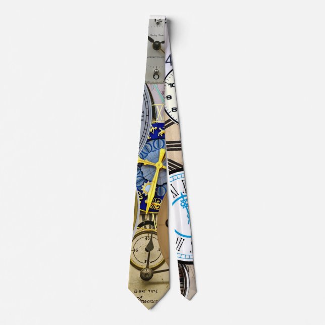 Time Clocks and Watches Necktie (Front)