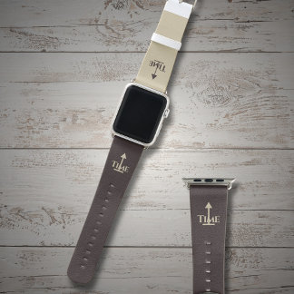 Time Coffee Brown on Sand Apple Watch Band