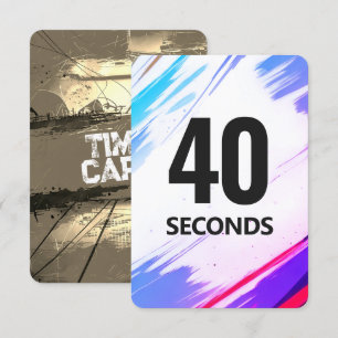 Time Fitness Card with Gold Backing