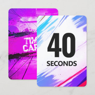 Time Fitness Card with Purple Backing