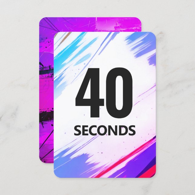 Time Fitness Card with Purple Backing (Front/Back)
