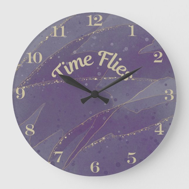 Time Flies 10.75" Large Clock (Front)