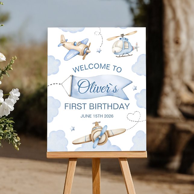 Time Flies Airplane 16x20 Welcome Sign (Creator Uploaded)