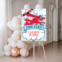 Time Flies Airplane Birthday