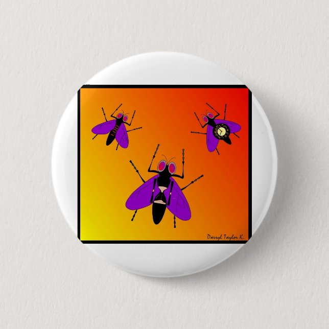 Time Flies Button (Front)