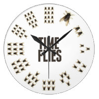 Time Flies Clock