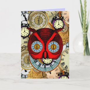 Time Flies Clocks Birthday Card