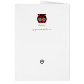 Time Flies Clocks Blank Card (Back)