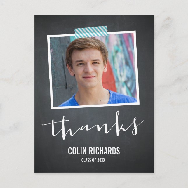 Time Flies Graduation Thank You Card (Front)