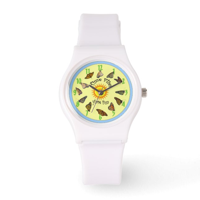 Time Flies Monarch Butterflies Watch (Front)