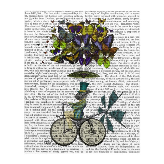 Time Flies Rabbit Acrylic Print (Front)