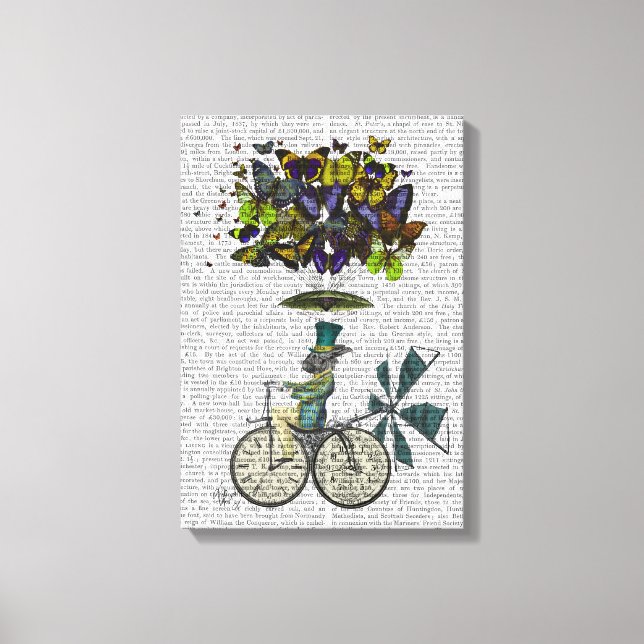 Time Flies Rabbit Canvas Print (Front)