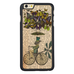 Time Flies Rabbit Carved Maple iPhone 6 Plus Slim Case