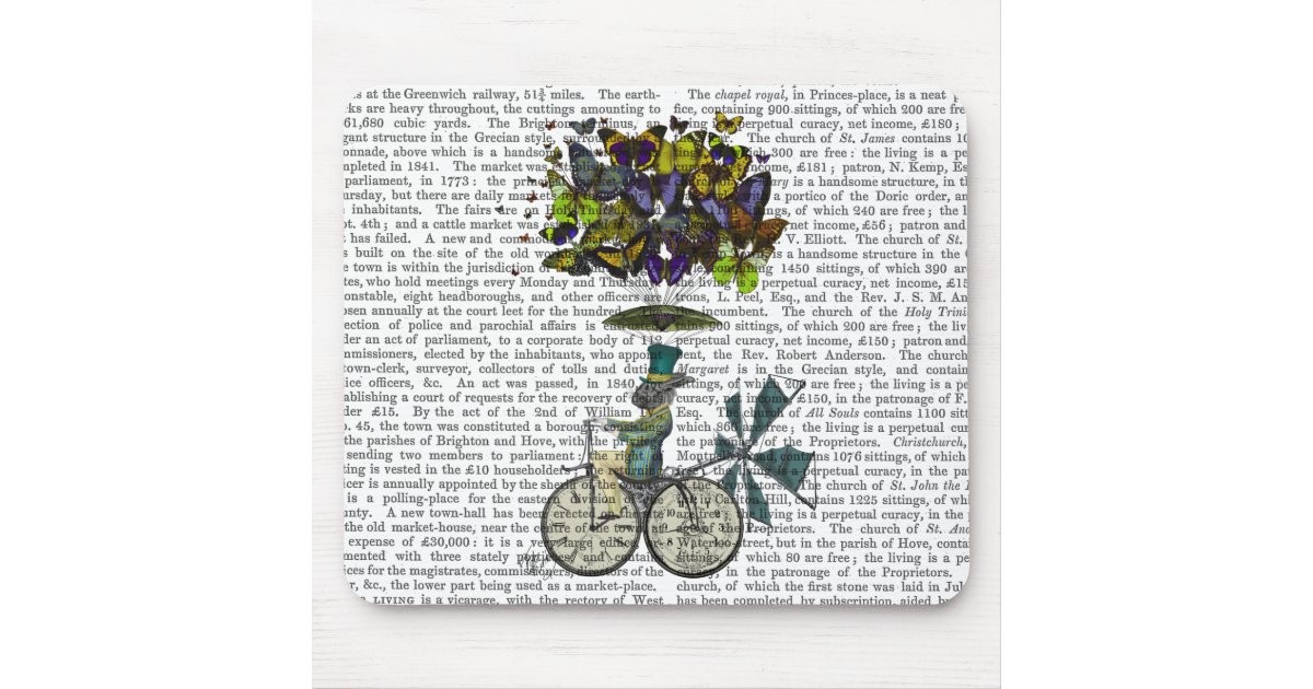 Time Flies Rabbit Mouse Pad | Zazzle