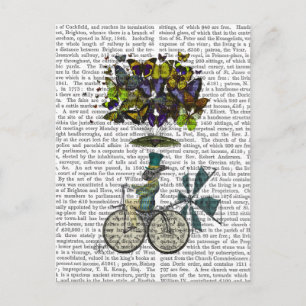 Time Flies Rabbit Postcard