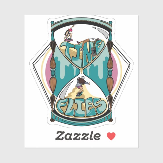 Time Flies Sticker (Sheet)